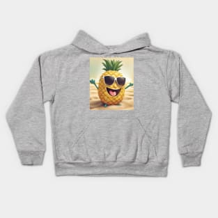 Pineapple loves summer Kids Hoodie